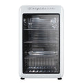 3.3 Cu. ft. Mini Retro Refrigerator with Glass Door - White