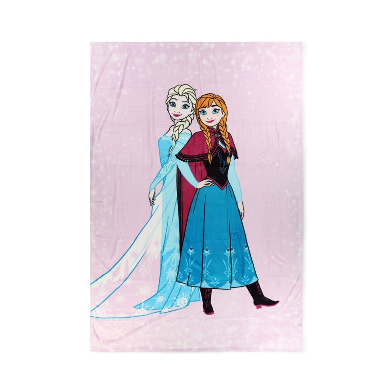 Kids Frozen Winter Frost Adventure Blanket - Super Soft Silk Touch 62 x 90 Purple