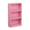 3-Tier Bookcase Storage Shelves - Multiple Colors Available