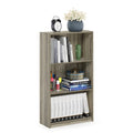 3-Tier Bookcase Display Shelf - Sonoma Oak - Sturdy & Stylish
