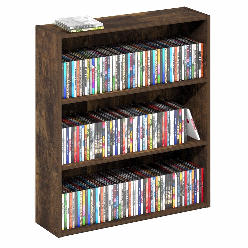3-Tier Open Shelf Bookcase - Compact Storage Organizer