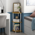 Furinno 3-Tier Round Tube Freestanding Shelving Unit - Beech & White