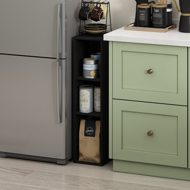 3-Tier Space Saving Storage Shelf Bookcase - Multiple Colors