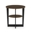 Contemporary Engineered Wood Oval End Table - Multiple Colors