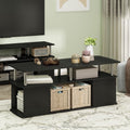 Utility Design Coffee Table with Shelves - Multiple Finishes