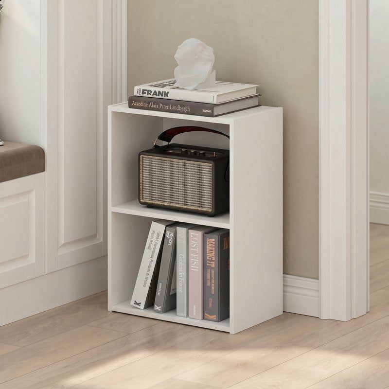 2-Tier Open Shelf Bookcase - Modern Storage for Any Room