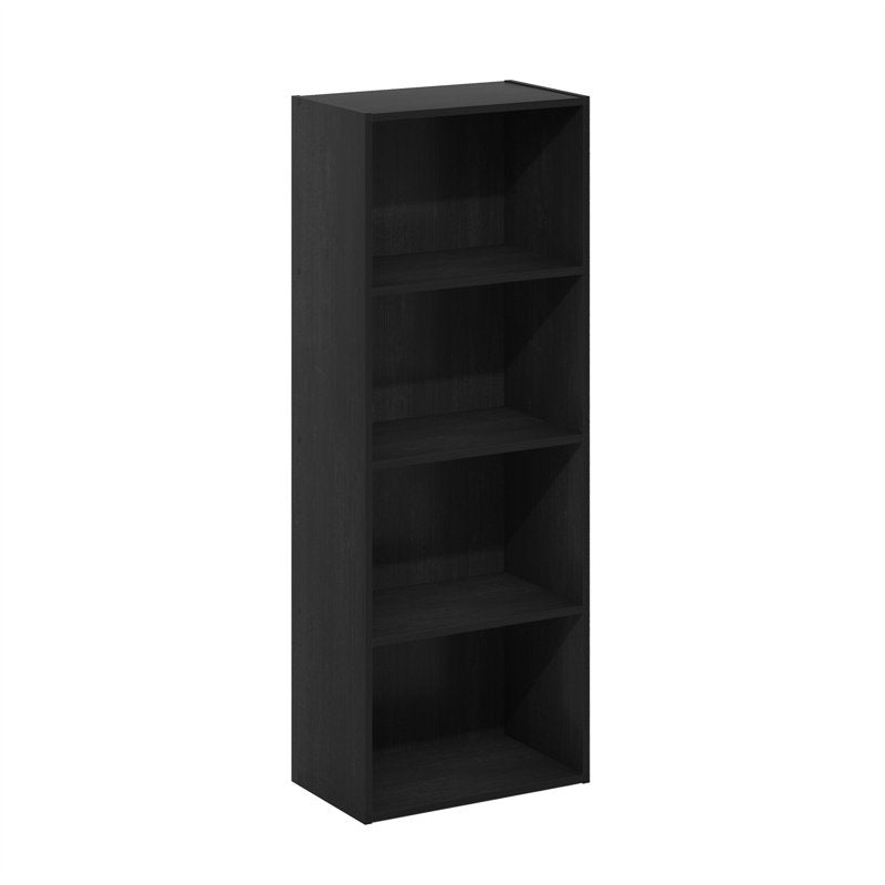 4-Tier Open Shelf Bookcase in Blackwood - Versatile Storage Solution