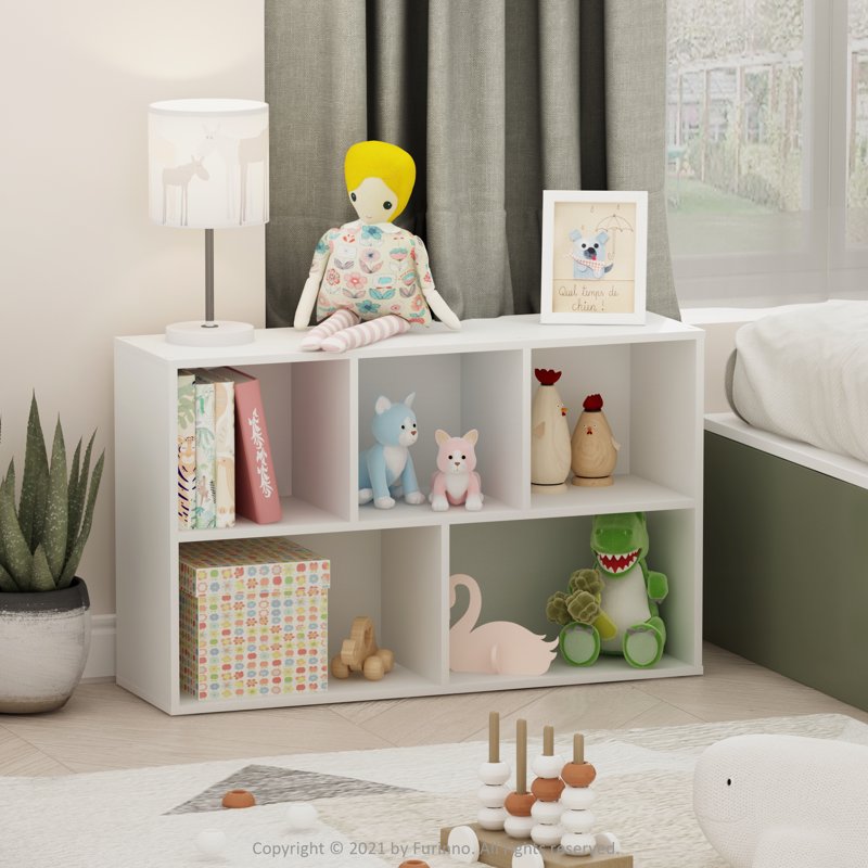 5-Cube Open Shelf - Easy No Tool Assembly, Multiple Finishes