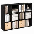 12-Cube Storage Bookshelf for Living Room & Bedroom - Modern Design
