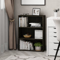 3-Tier Open Shelf Bookcase - Dark Espresso Storage Organizer