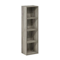 4-Tier Open Shelf Bookcase - Multiple Colors Available