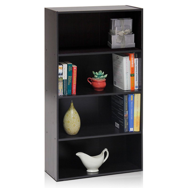 4-Tier Open Shelf - Engineered Wood, Ample Storage Space