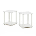 Modern Simplistic End Table Set of 2 - Compact & Durable