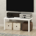 Compact Modern TV Stand for TVs up to 43 Inches - White