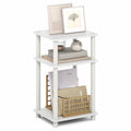 3-Tier Side Table - Compact End Table for Living Room & Bedroom