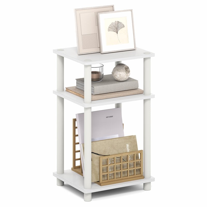 3-Tier Side Table - Compact End Table for Living Room & Bedroom