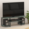 Modern TV Stand for TVs up to 55" - Sage Green with Rounded Corners