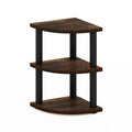 Brown Corner Countertop Organizer Shelf - 3-Tier Triangular Storage