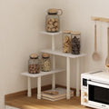 Furinno Turn-N-Tube 3-Tier Corner Countertop Organizer Shelf - White/White