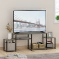Turn-N-Tube TV Stand for TVs up to 55 Inch - French Oak Grey/Black
