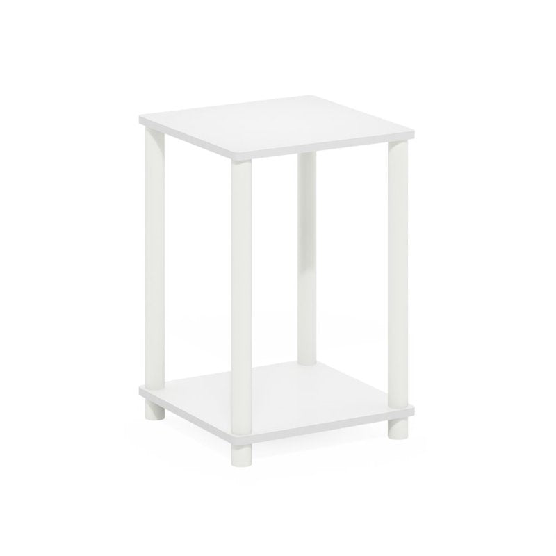 Sleek Turn-N-Tube End Table with Lower Shelf - Multiple Colors