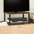 2-Tier Elevated TV Stand - No Tools Assembly, Open Display Rack