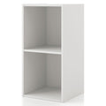 Stackable 2-Cube Wood Bookcase - Multiple Colors Available