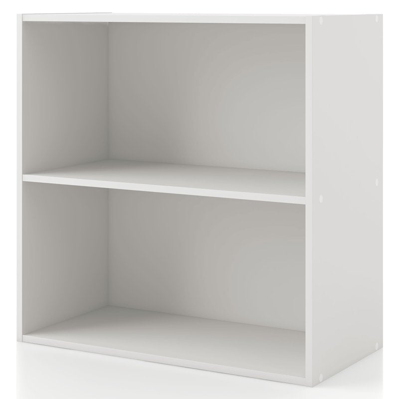 Stackable 2-Tier Wood Bookcase - Multiple Colors Available