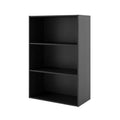 Stackable 3-Shelf Bookcase - Modern Design, Multiple Colors