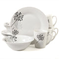 12-Piece Dinnerware Set - Stylish Whiteware Collection