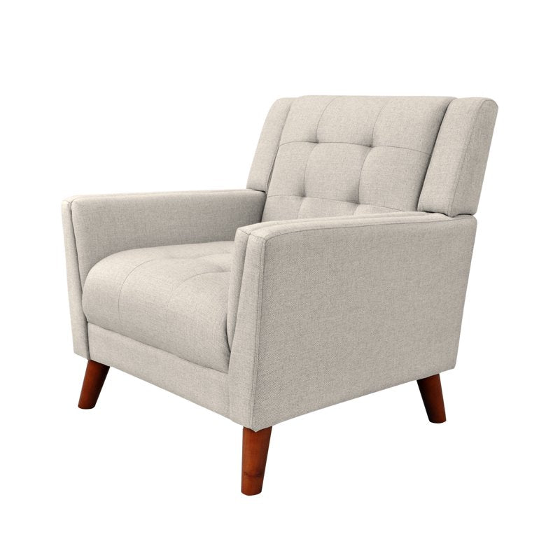 Mid Century Modern Fabric Arm Chair - Multiple Colors