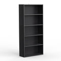 5-Shelf Wooden Bookcase - Floor Standing Storage Shelves