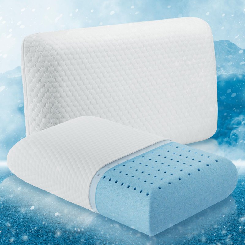 GIANNA Gel Memory Foam Pillow Set - Cooling Hotel Comfort for Side Sleepers - 2 Pack