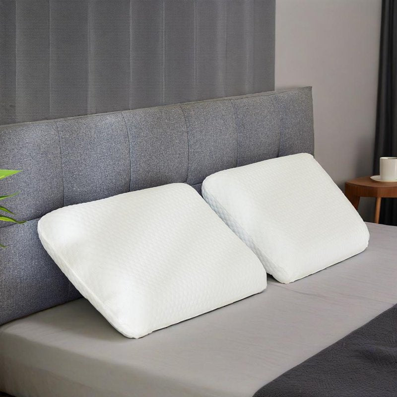 Memory Foam Pillow Set of 2 - Soft Supportive Hotel-Grade Sleep Pillows, 24 x 16 inches