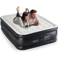 Queen Size 22-Inch Air Mattress with Built-In Pump - Inflatable Bed for Home & Travel - Gianna Variation Queen 22 in