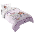 Kids Reversible Comforter Set - Gabby's Dollhouse Cat-Tabulous Purple, Full Bed in a Bag