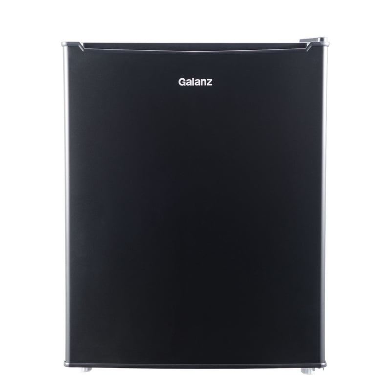 Compact 2.7 Cu Ft Single Door Mini Fridge - Black