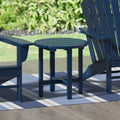 18-Inch Round Plastic Outdoor Patio Side Table - Multiple Colors