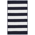Beach Stripe Washable Bathroom Rug - Navy & White, 21 x 34 Inches - Rectangular