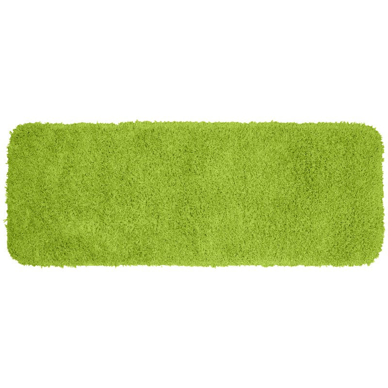Jazz Washable Nylon Bathroom Runner - Lime Green, 22 x 60 Inches - Non-Slip, Ultra Plush
