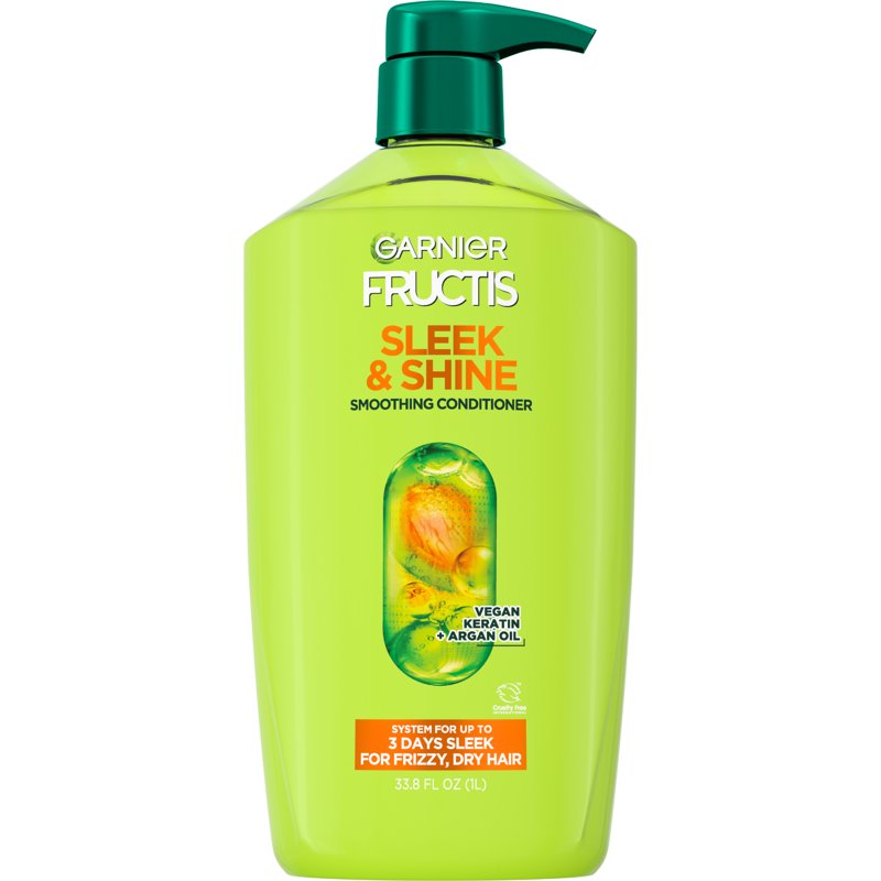 Sleek and Shine Smoothing Conditioner with Argan Oil for Frizzy Hair