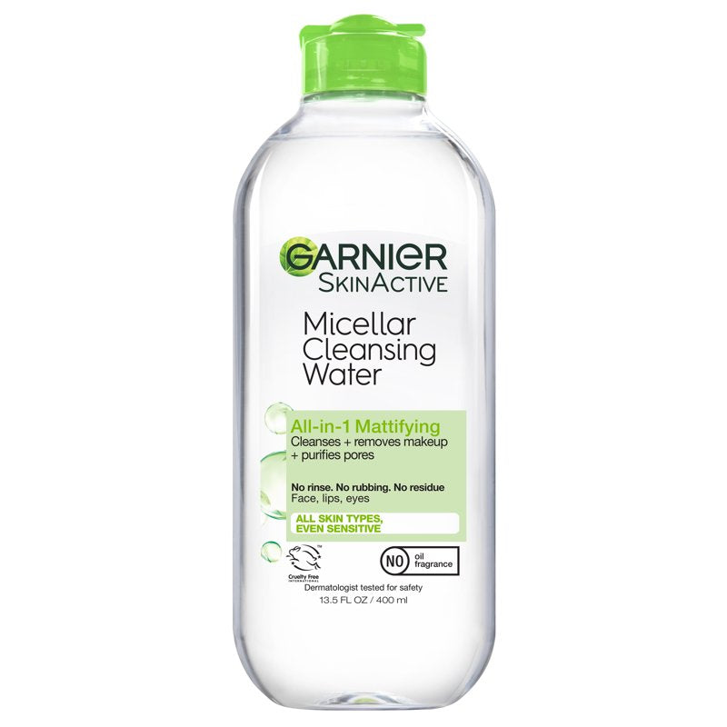 Micellar Cleansing Water for Oily Skin - All-in-1 Makeup Remover 13.5 fl oz