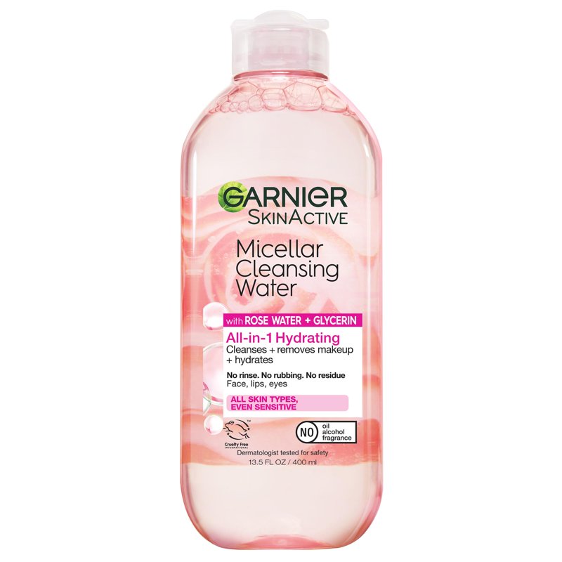 Hydrating Rose Water Micellar Cleansing Water - Makeup Remover & Face Cleanser