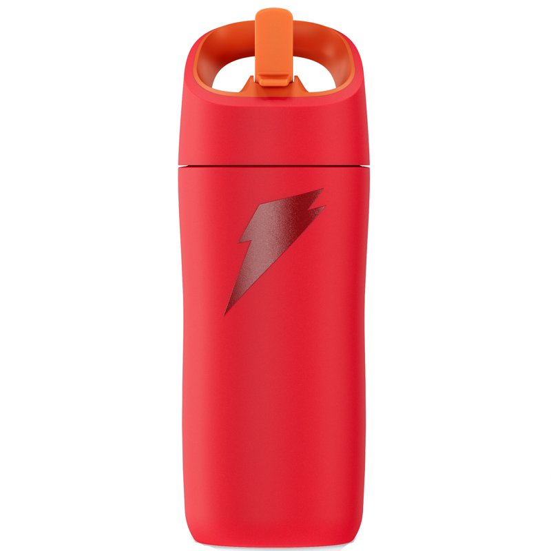 Kid's Rookie Stainless Steel Water Bottle - Red, 12oz with Straw Cap
