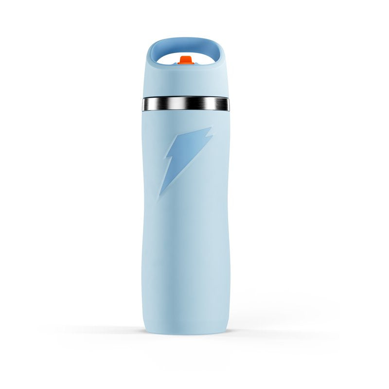 32oz Stainless Steel Water Bottle with Straw Cap - Ice Blue