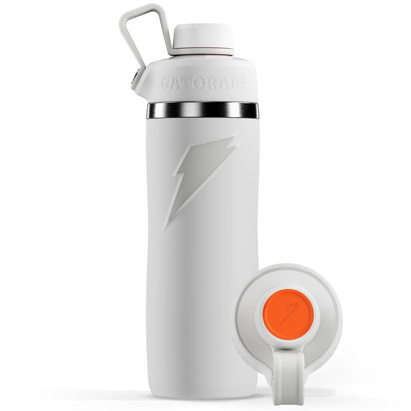 22 oz Stainless Steel Water Bottle - Gatorade Overtime - White