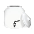 5 Gallon Porcelain Water Dispenser with Faucet & Lid