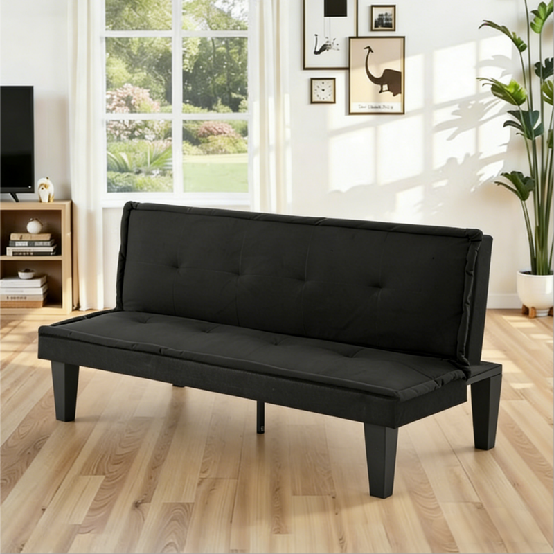 62.99" Adjustable Futon Sofa Bed - 5 Position Loveseat - Multi Colors