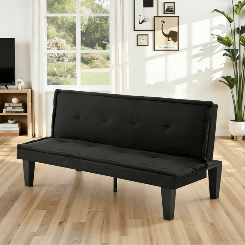 62.99" Adjustable Futon Sofa Bed - 5 Position Loveseat - Multi Colors