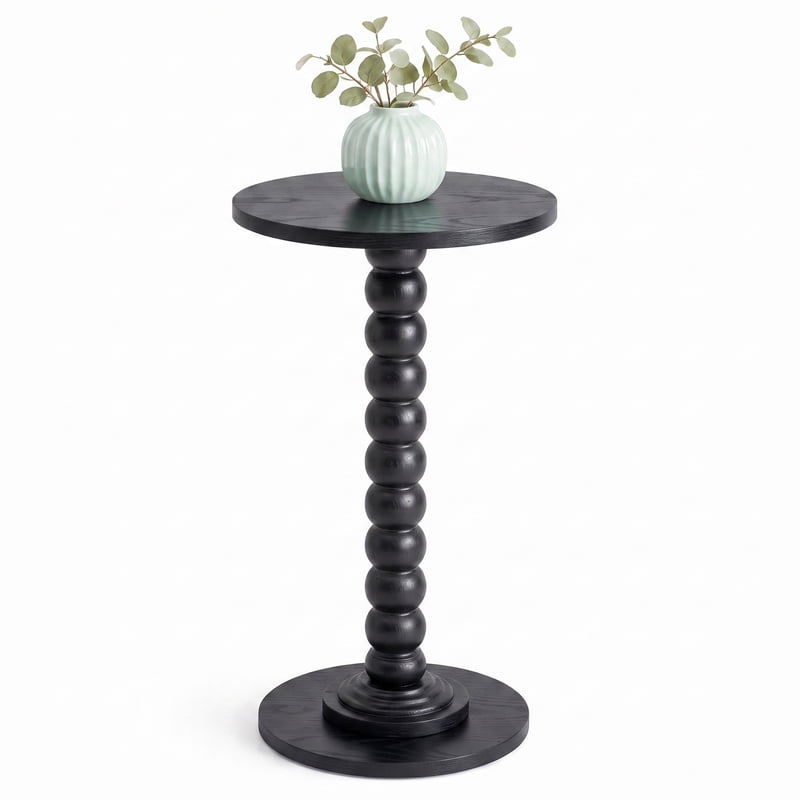 Elegant Round Accent Side Table - Versatile Plant Stand